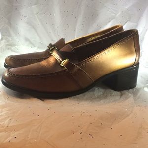 WEEJUN BROWN LOFERS HEELS SIZE 10 M